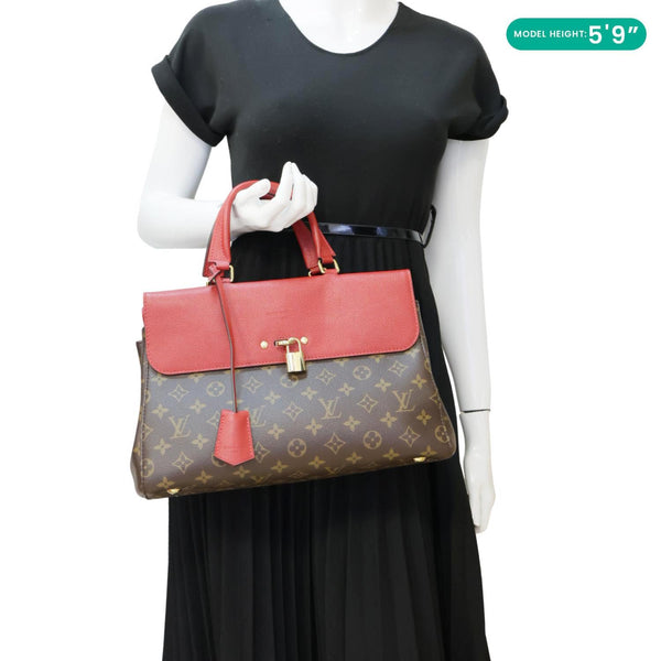 LOUIS VUITTON Venus Monogram Canvas 2way Shoulder Bag Cherry