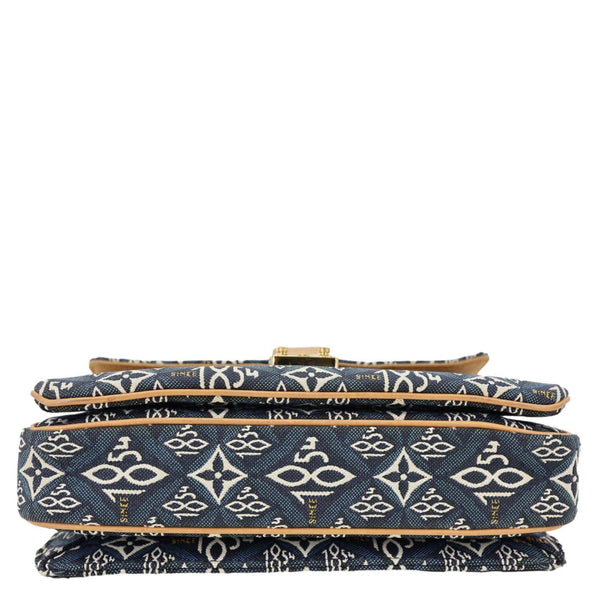 LOUIS VUITTON Metis Pochette Jacquard Since 1854 Top Handle Satchel Bag Blue
