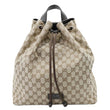 GUCCI Drawstring GG Canvas Backpack Bag Beige 449175