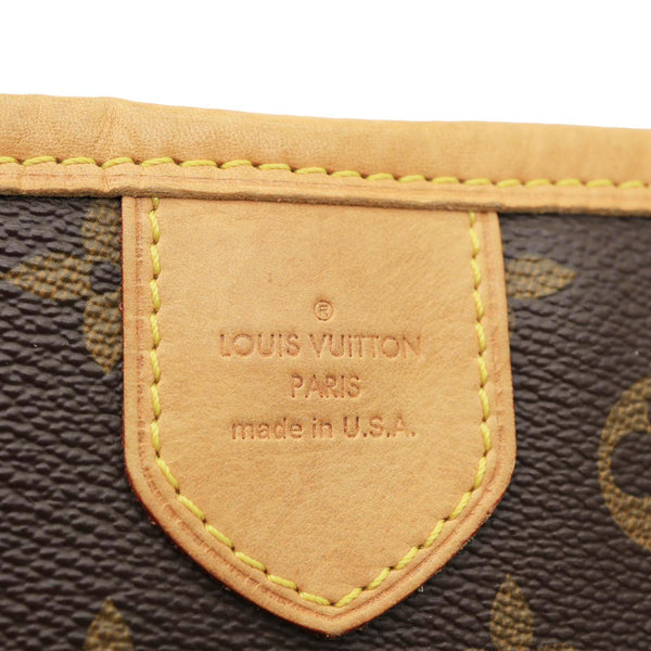 LOUIS VUITTON Delightful MM Monogram Canvas Hobo Bag Brown