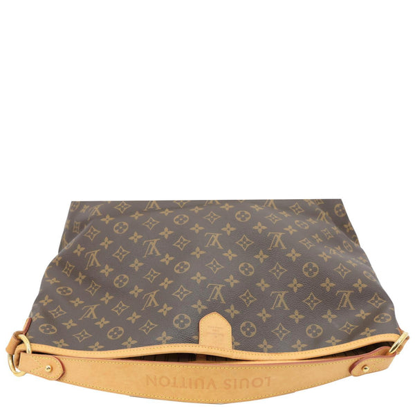 LOUIS VUITTON Delightful MM Monogram Canvas Hobo Bag Brown