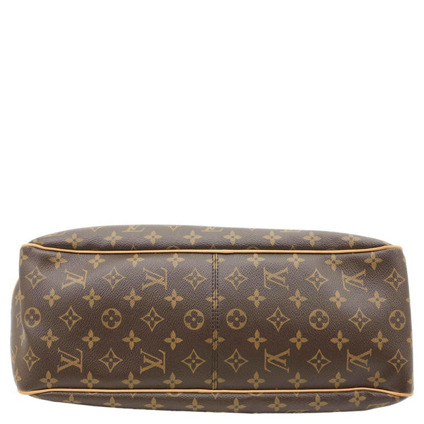 LOUIS VUITTON Delightful MM Monogram Canvas Hobo Bag Brown