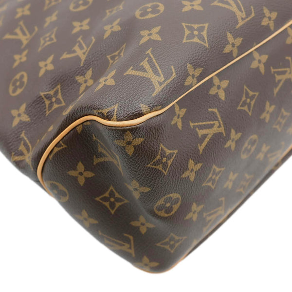 LOUIS VUITTON Delightful MM Monogram Canvas Hobo Bag Brown