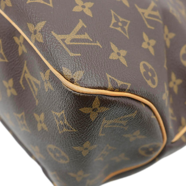 LOUIS VUITTON Delightful MM Monogram Canvas Hobo Bag Brown