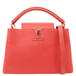 LOUIS VUITTON Capucines PM Taurillon Leather Shoulder Bag Red