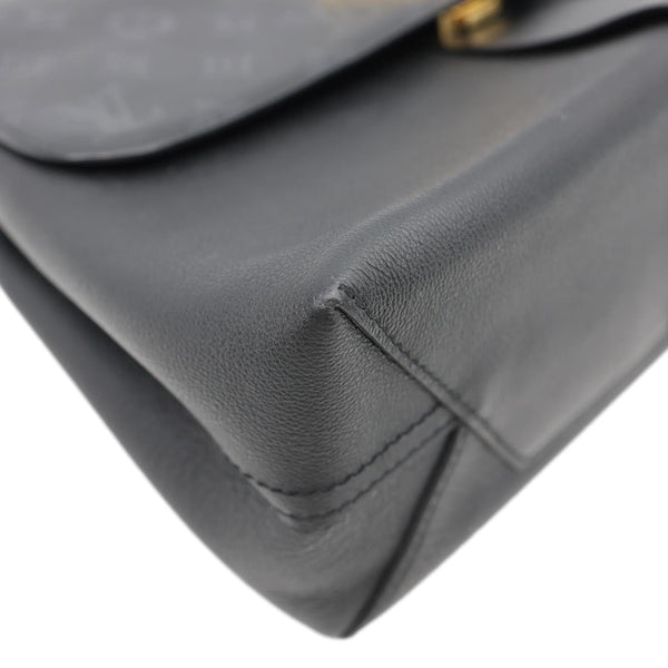 LOUIS VUITTON Very One Handle Monogram Leather Shoulder Bag Black