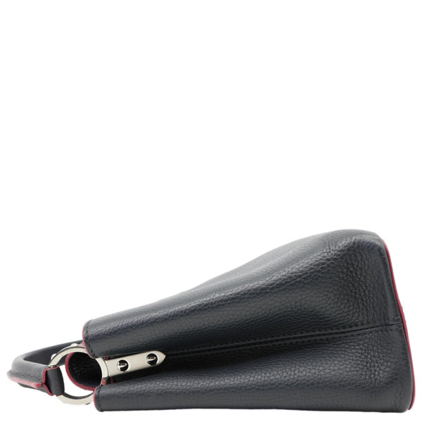 LOUIS VUITTON Capucines PM Taurillon Leather Shoulder Bag Black