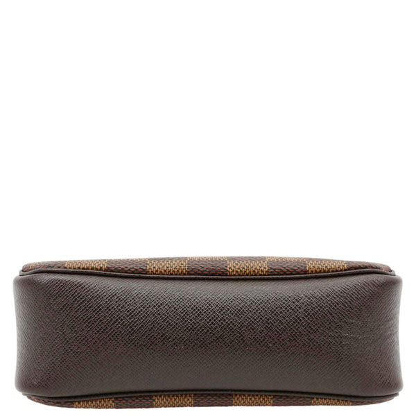 LOUIS VUITTON Trousse Makeup Damier Ebene Pochette Clutch Brown