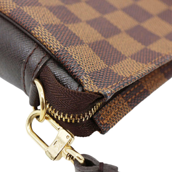 LOUIS VUITTON Trousse Makeup Damier Ebene Pochette Clutch Brown