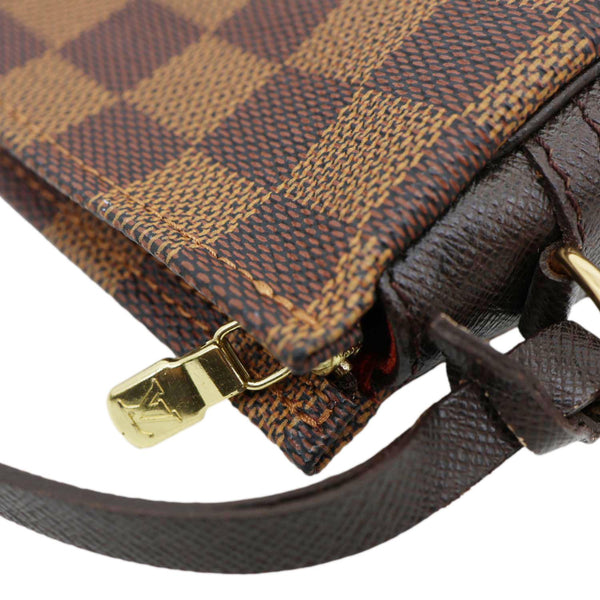 LOUIS VUITTON Trousse Makeup Damier Ebene Pochette Clutch Brown