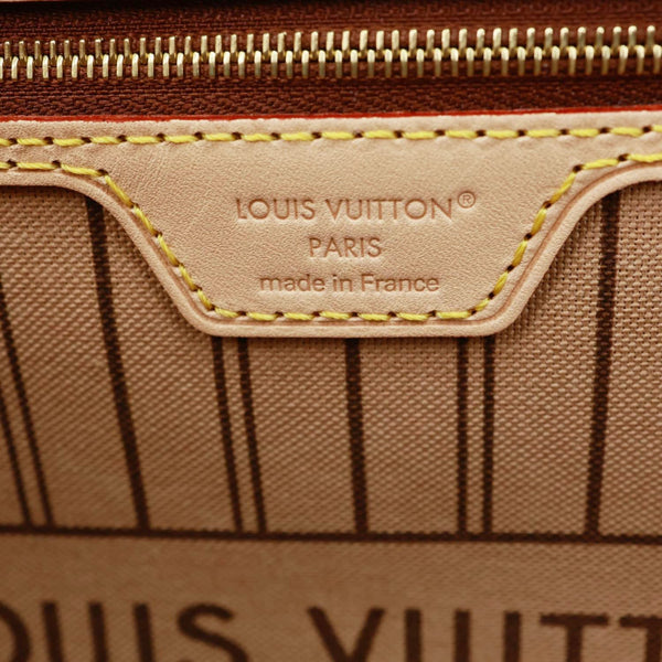 LOUIS VUITTON Neverfull MM Monogram Canvas Tote Bag Brown