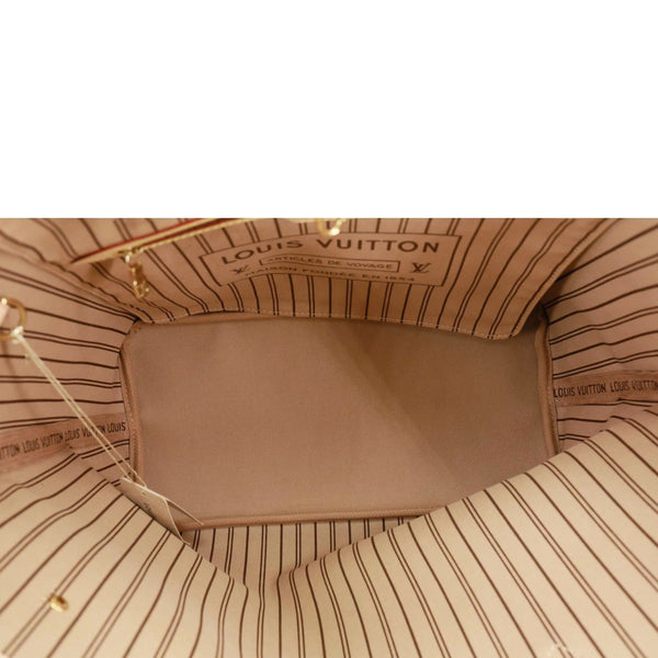 LOUIS VUITTON Neverfull MM Monogram Canvas Tote Bag Brown