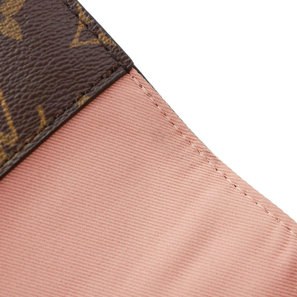 LOUIS VUITTON Cluny BB Monogram Canvas Crossbody Bag Brown