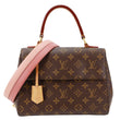 LOUIS VUITTON Cluny BB Monogram Canvas Crossbody Bag Brown