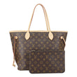 LOUIS VUITTON Neverfull MM Monogram Canvas Tote Bag Brown