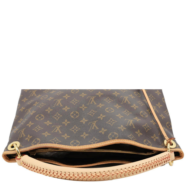 LOUIS VUITTON Artsy MM Monogram Canvas Hobo Bag Brown