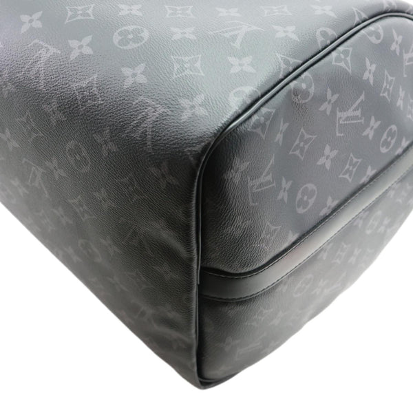 LOUIS VUITTON Keepall 55 Bandouliere Monogram Eclipse Travel Bag Black