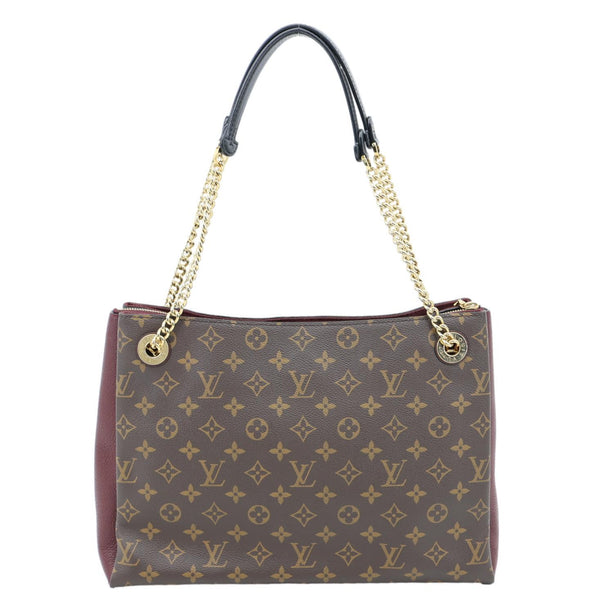 LOUIS VUITTON Surene MM Monogram Canvas Shoulder Bag Bordeaux
