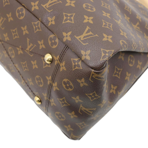 LOUIS VUITTON Artsy MM Monogram Canvas Hobo Bag Brown