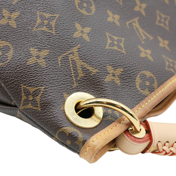 LOUIS VUITTON Artsy MM Monogram Canvas Hobo Bag Brown