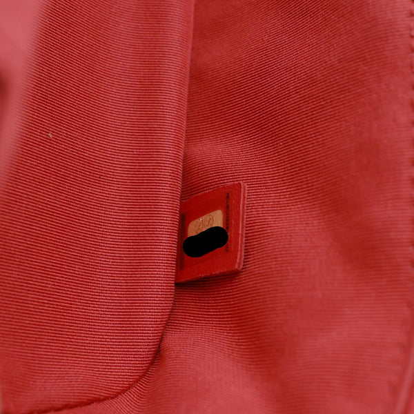 CHANEL Crumpled Crumpled Quilted Calfskin PVC Backpack Pink