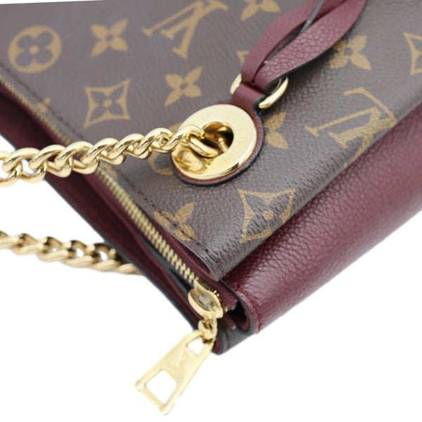 LOUIS VUITTON Surene MM Monogram Canvas Shoulder Bag Bordeaux