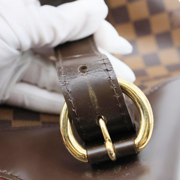 LOUIS VUITTON Sistina MM Damier Ebene Shoulder Bag Brown