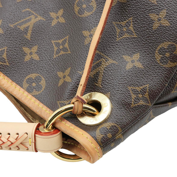 LOUIS VUITTON Artsy MM Monogram Canvas Hobo Bag Brown