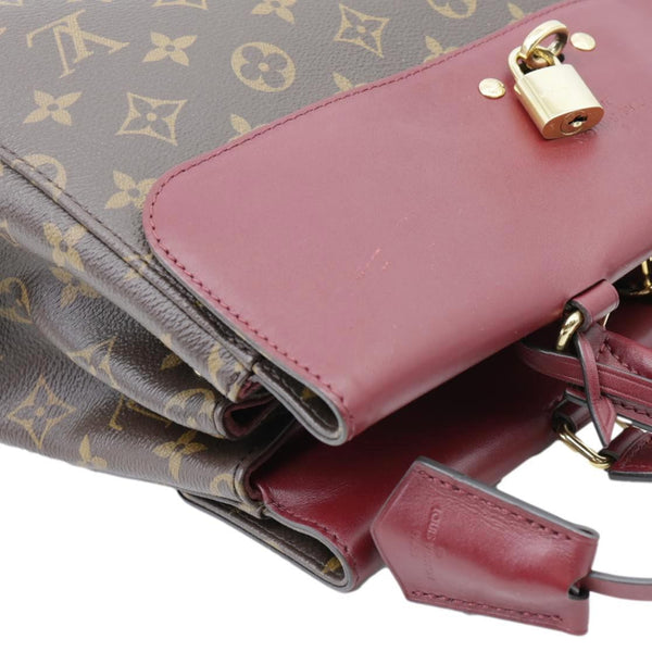 LOUIS VUITTON Venus Monogram Canvas 2way Shoulder Bag Maroon