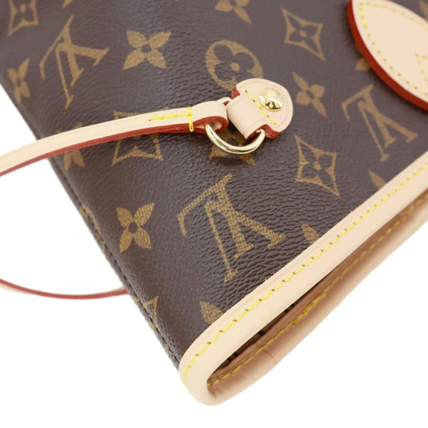 LOUIS VUITTON Neverfull MM Monogram Canvas Tote Bag Brown
