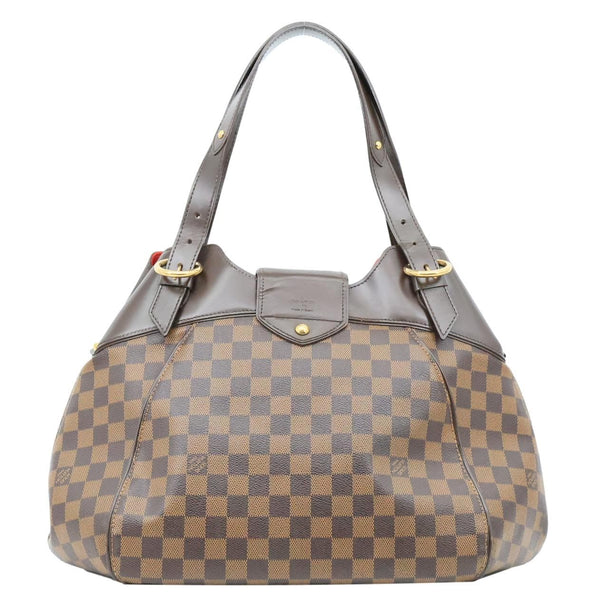 LOUIS VUITTON Sistina MM Damier Ebene Shoulder Bag Brown