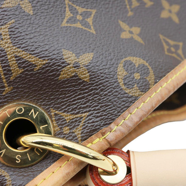 LOUIS VUITTON Artsy MM Monogram Canvas Hobo Bag Brown