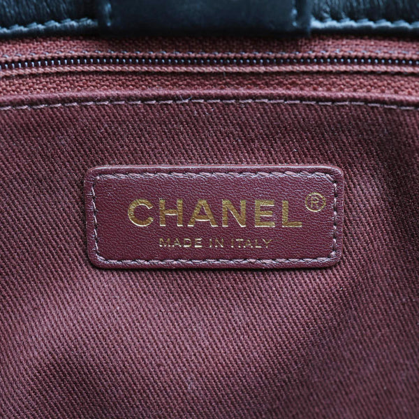 CHANEL Chic Affinity CC Quilted Leather Tote Shoulder Bag Black