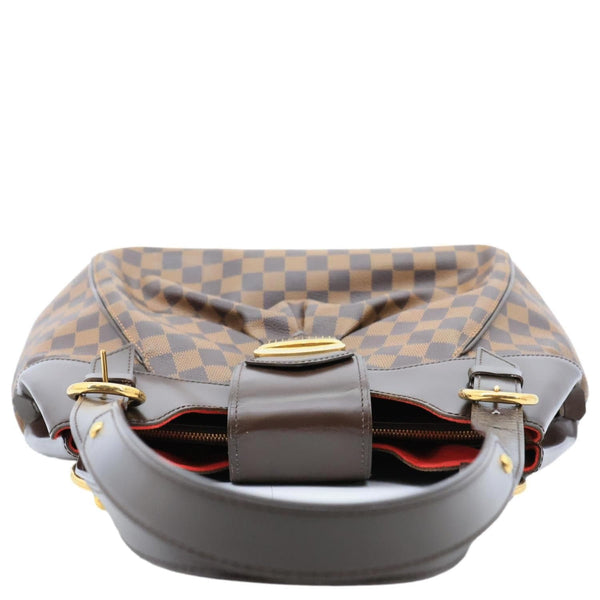 LOUIS VUITTON Sistina MM Damier Ebene Shoulder Bag Brown