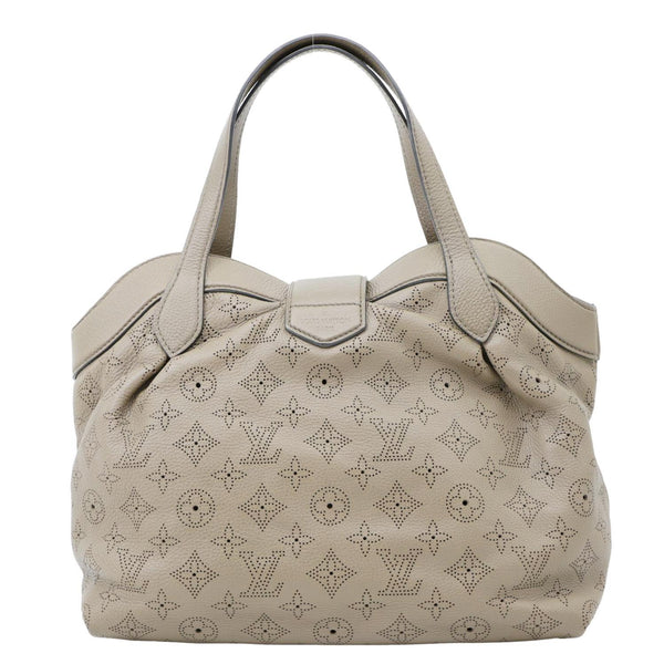 LOUIS VUITTON Cirrus PM Mahina Leather Hobo Bag Taupe