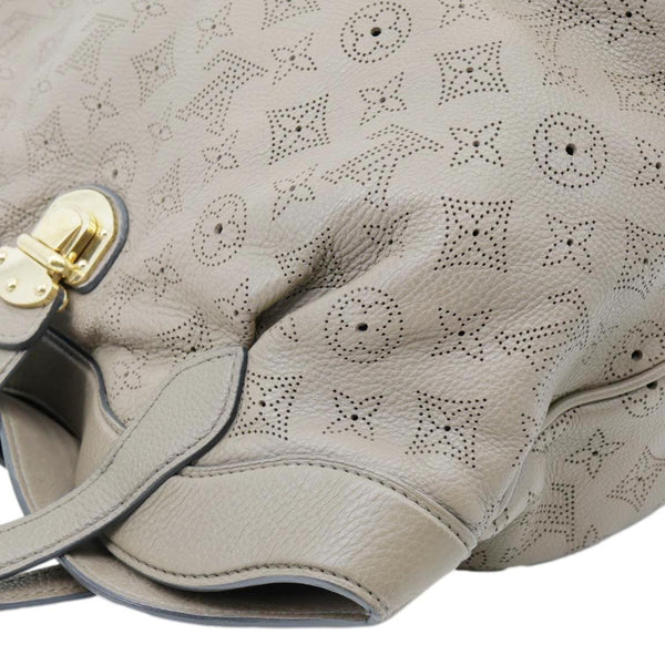 LOUIS VUITTON Cirrus PM Mahina Leather Hobo Bag Taupe