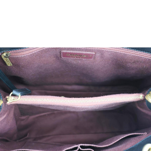 CHANEL Chic Affinity CC Quilted Leather Tote Shoulder Bag Black