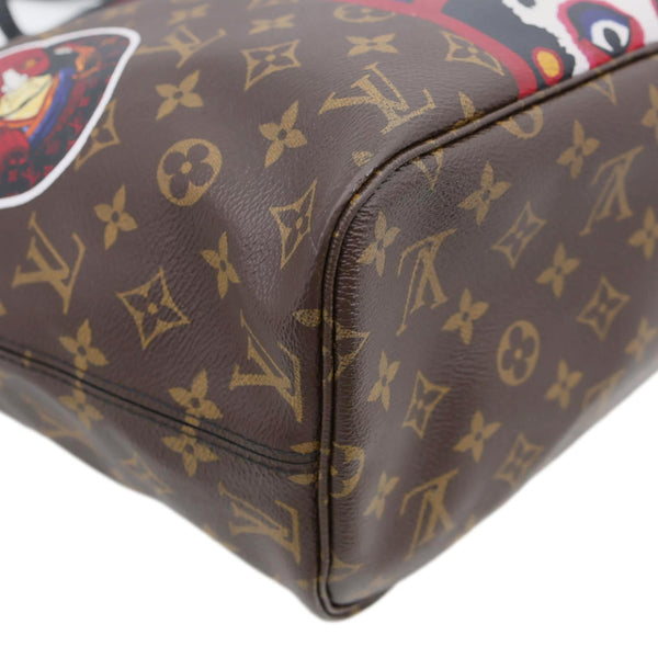 LOUIS VUITTON Neverfull Kabuki MM Monogram Canvas Tote Bag Brown