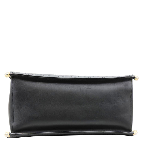 CHANEL Chic Affinity CC Quilted Leather Tote Shoulder Bag Black