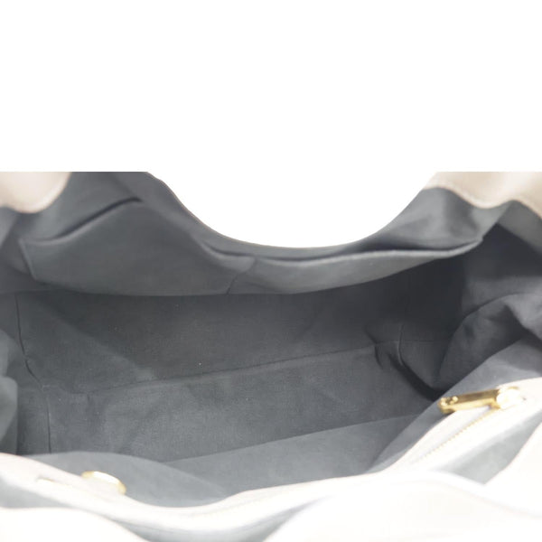 LOUIS VUITTON Cirrus PM Mahina Leather Hobo Bag Taupe