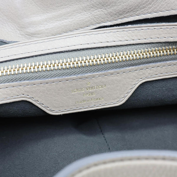 LOUIS VUITTON Cirrus PM Mahina Leather Hobo Bag Taupe