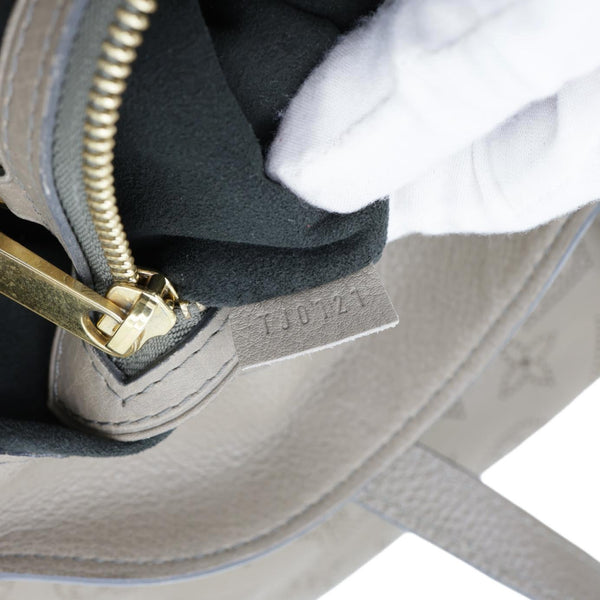 LOUIS VUITTON Cirrus PM Mahina Leather Hobo Bag Taupe