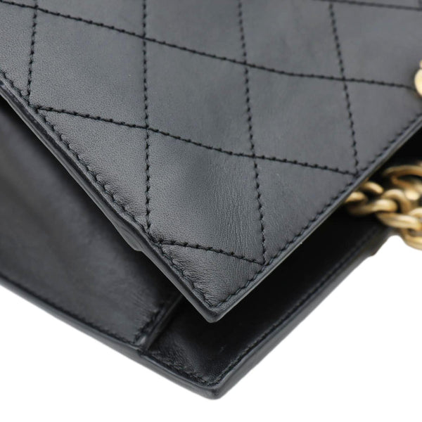 CHANEL Chic Affinity CC Quilted Leather Tote Shoulder Bag Black