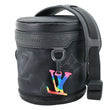 LOUIS VUITTON 2054 Expandable Polochon Nylon Shoulder Bag Black