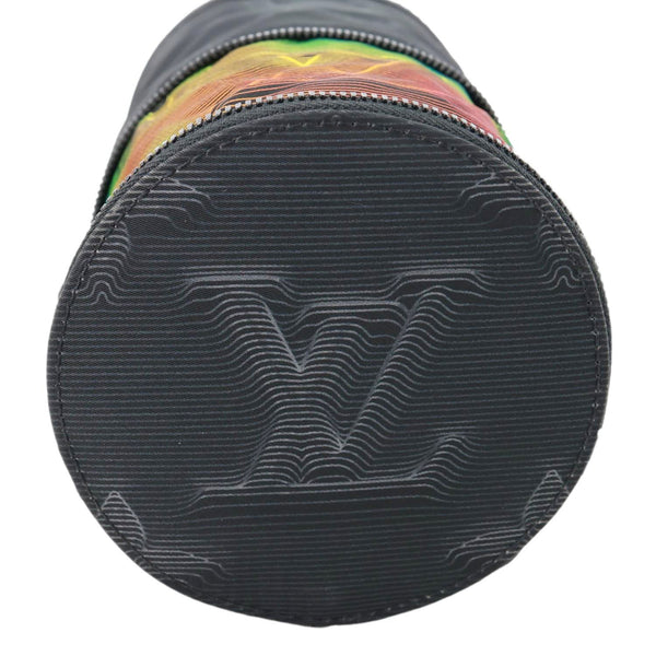 LOUIS VUITTON 2054 Expandable Polochon Nylon Shoulder Bag Black