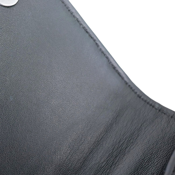 PRADA Sidonie Mini Diagramme Quilted Leather Chain Crossbody Bag Black