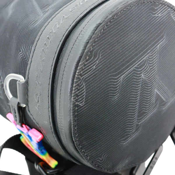 LOUIS VUITTON 2054 Expandable Polochon Nylon Shoulder Bag Black
