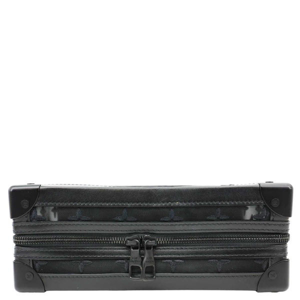 LOUIS VUITTON Soft Trunk Monogram Mesh Crossbody Bag Black