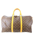 LOUIS VUITTON Keepall 50 Monogram Canvas Travel Bag Brown