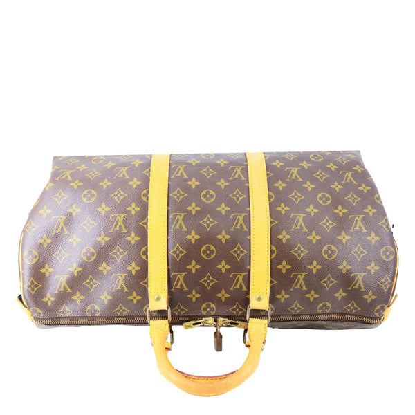 LOUIS VUITTON Keepall 50 Monogram Canvas Travel Bag Brown